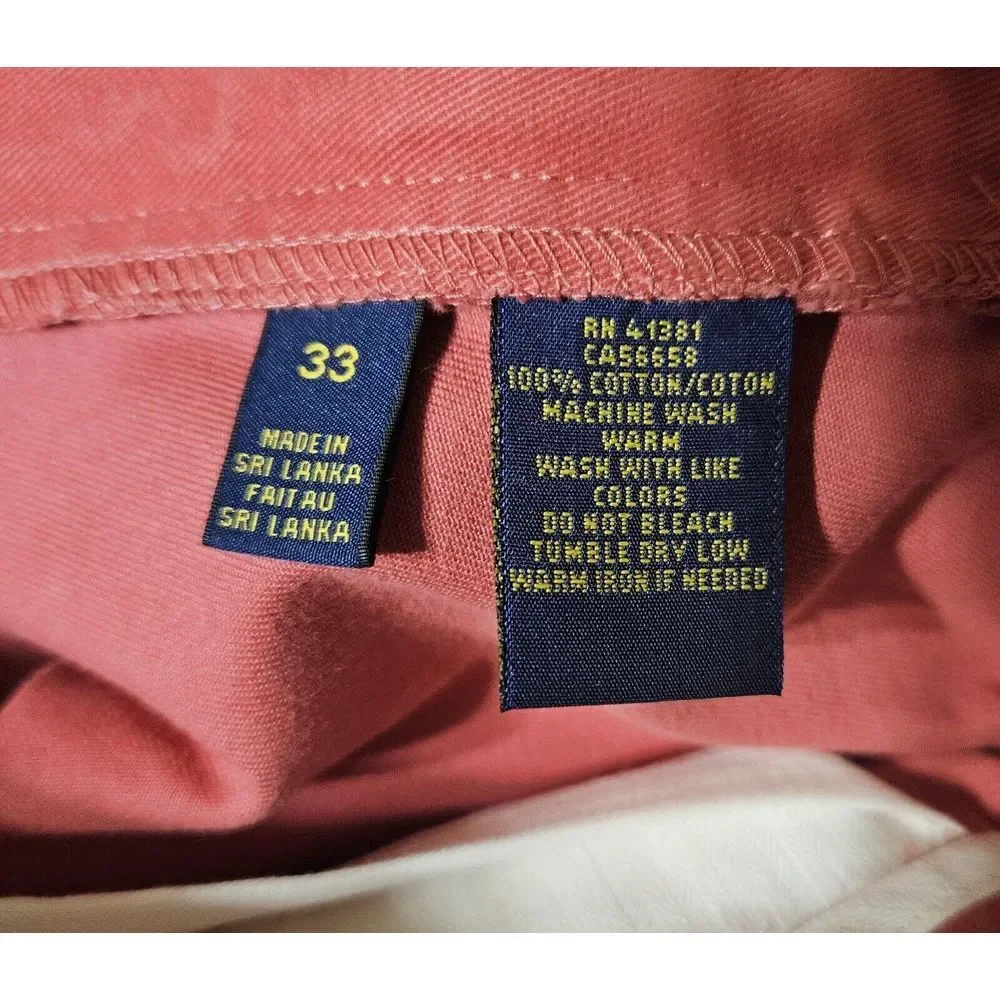 Polo Ralph Lauren Coral/Salmon‎ Shorts Men's Size 33
